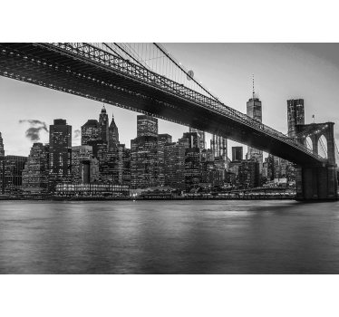 Fotomural nueva york puente de brooklyn paisaje urbano - TenVinilo