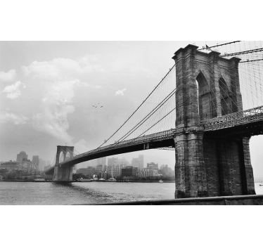 Fotomural nueva york contorno del puente de brooklyn - TenVinilo