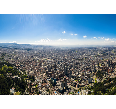 Fotomural ciudad paisaje urbano de bogotá - TenVinilo