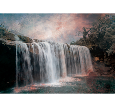 Fotomural cascada majestuoso salto de agua - TenVinilo