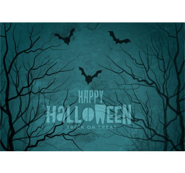 Fotomural Halloween murciélagos nocturnos espeluznantes - TenVinilo
