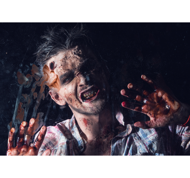 Fotomural Halloween retrato de terror zombi - TenVinilo