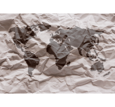Papel pintado mapamundi esquema geográfico del mundo - TenVinilo
