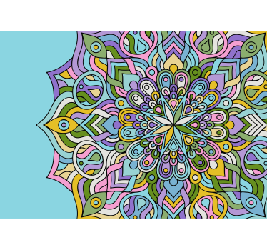 Fotomural mandala configuraciones geométricas intrincadas - TenVinilo