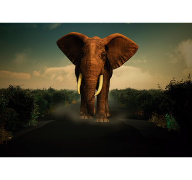 Fotomural animales elefante majestuoso - TenVinilo