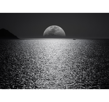 Fotomural mar vista iluminada por la luna - TenVinilo