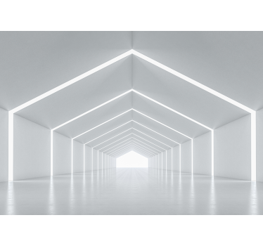 Fotomural moderno estructura de luz geométrica - TenVinilo