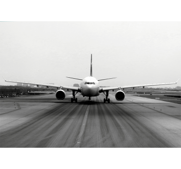 Fotomural vehículo vista de la pista del avión - TenVinilo