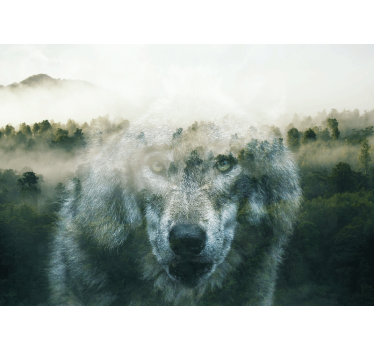 Fotomural de naturaleza Alma de lobo - TenVinilo