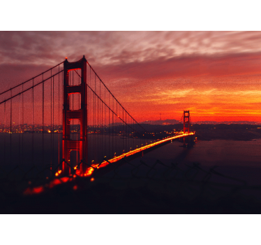 Fotomural ciudad puente golden gate - TenVinilo