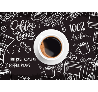 Mural para cocina imagenes de cafe - TenVinilo