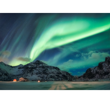 Fotomural naturaleza espectáculo de auroras - TenVinilo