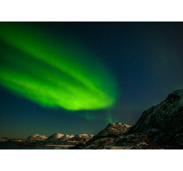 Papel pintado naturaleza espectáculo de auroras - TenVinilo