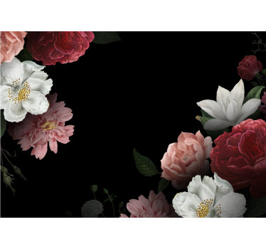 Mural de pared flores arreglo floral exquisito - TenVinilo