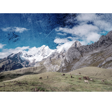 Papel pintado paisaje majestuosa cordillera - TenVinilo
