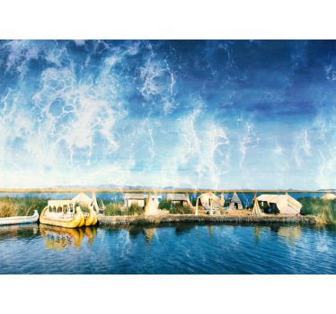 Papel pintado paisaje vista del serene waterway - TenVinilo