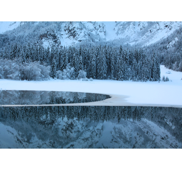 Papel pintado paisaje paisaje invernal sereno - TenVinilo