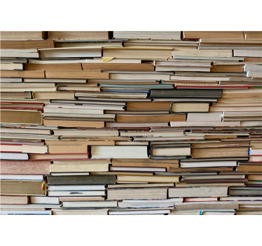 Fotomural textura pilas de libros en capas - TenVinilo