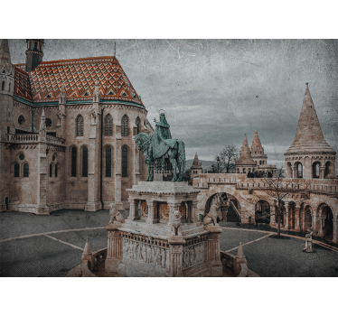 Fotomural ciudad vista del castillo de budapest - TenVinilo