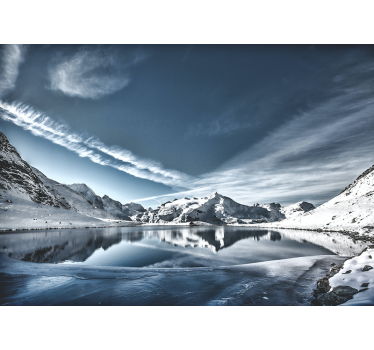 Fotomural montañas majestuoso paisaje glacial - TenVinilo