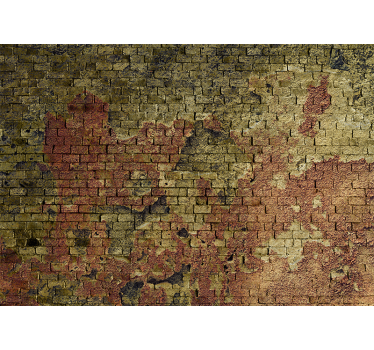 Mural de pared piedra textura de ladrillo envejecido - TenVinilo