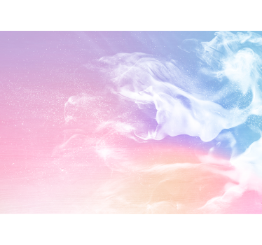Fotomural abstracto flujo de nubes suaves - TenVinilo