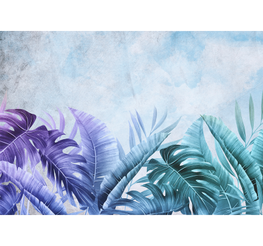 Papel pintado naturaleza hoja tropical - TenVinilo