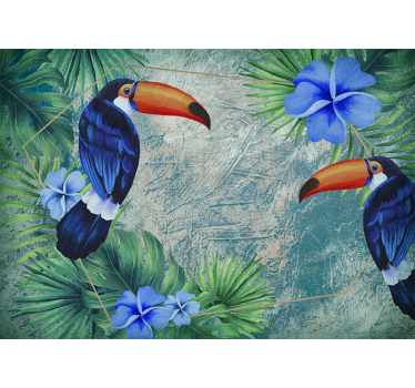 Fotomural animales tucanes tropicales duo - TenVinilo