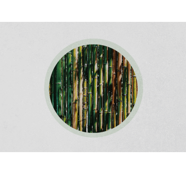 Papel pintado 3d bosque de bambú verde - TenVinilo