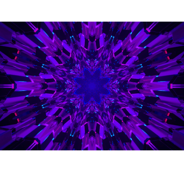 Fotomural abstracto patrón de estrellas geométricas - TenVinilo