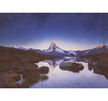 Papel pintado paisaje eco de montañas majestuosas - TenVinilo