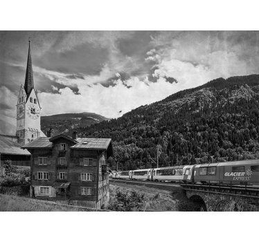 Fotomural ciudad paisaje histórico suizo - TenVinilo