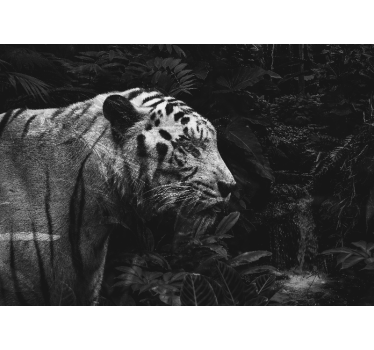 Fotomural animales majestuoso tigre blanco - TenVinilo