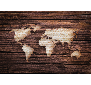 Papel pintado mapamundi textura de mapa mundial - TenVinilo