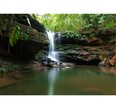 Fotomural naturaleza vista de cascada tranquila - TenVinilo