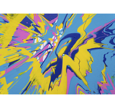 Fotomural abstracto explosión de color dinámico - TenVinilo