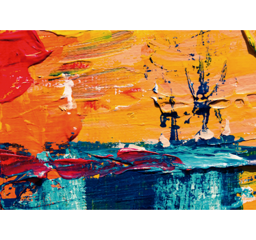 Fotomural arte paisaje marino abstracto vibrante - TenVinilo