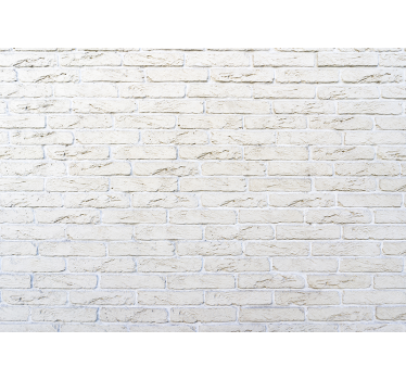 Mural de pared piedra patrón de ladrillo blanco - TenVinilo