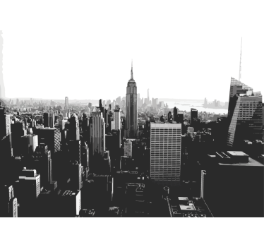Fotomural nueva york skyline con empire state - TenVinilo