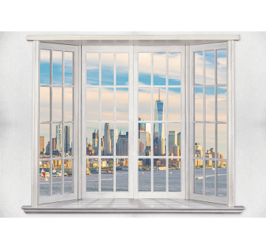 Fotomural nueva york vista del skyline - TenVinilo