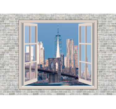 Fotomural Nueva York vistas de manhattan, cielo limpio - TenVinilo