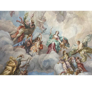 Fotomural arte clásico figuras celestiales arriba - TenVinilo
