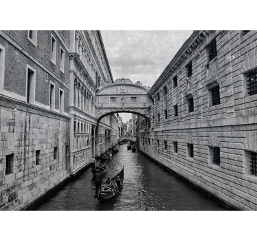Fotomural ciudad vista del canal de venecia - TenVinilo