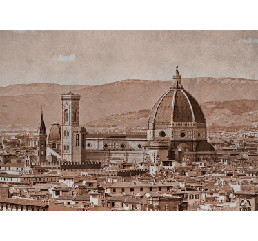 Fotomural ciudad vista del domo de florencia - TenVinilo