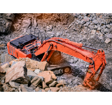 Fotomural vehículo excavadora en acción - TenVinilo