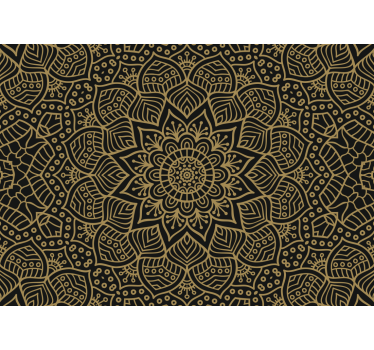 Fotomural mandala motivo botánico elaborado - TenVinilo