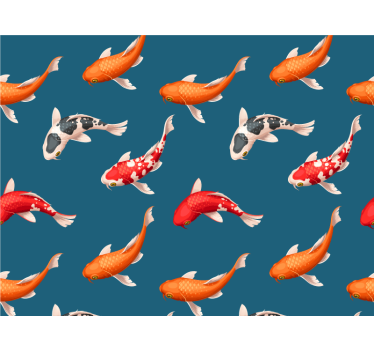 Fotomural animales peces koi coloridos - TenVinilo