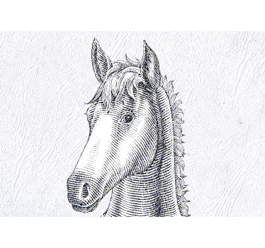 Fotomural animales retrato de caballo elegante - TenVinilo