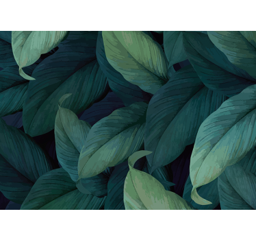 Papel pintado naturaleza composición de verde lujoso - TenVinilo