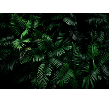 Fotomural selva follaje verde vibrante - TenVinilo